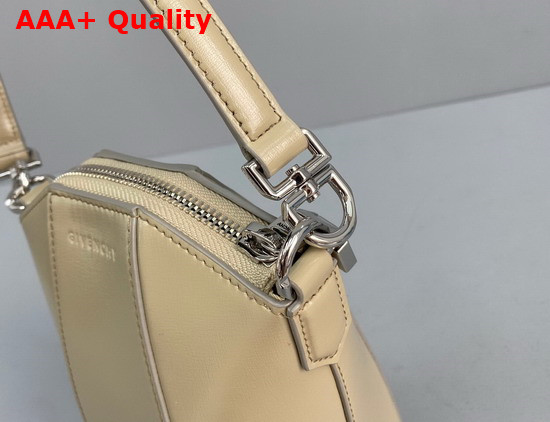 Givenchy Mini Antigona Vertical Bag in Beige Box Leather Replica