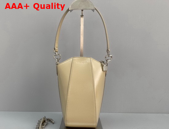 Givenchy Mini Antigona Vertical Bag in Beige Box Leather Replica