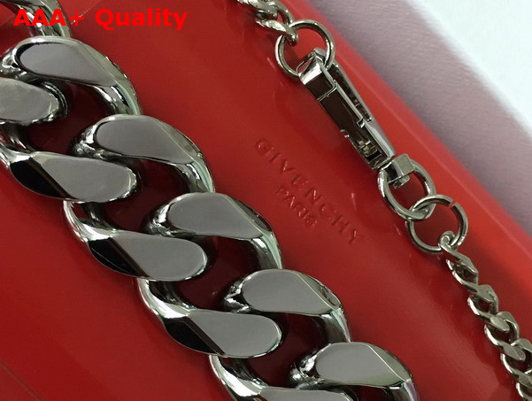 Givenchy Mini Chain Infinity Bag in Shiny Smooth Red Leather Replica