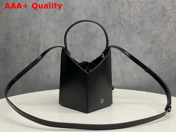 Givenchy Mini Cut Out Bucket Bag in Black Box Leather Replica