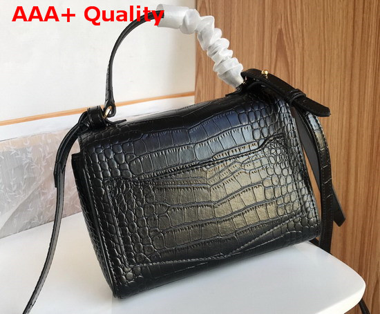 Givenchy Mini Eden Bag in Black Crocodile Effect Leather Replica