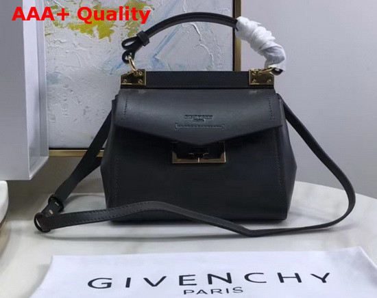 Givenchy Mini Mystic Bag in Soft Black Leather with Double G Magnetic Closure Replica