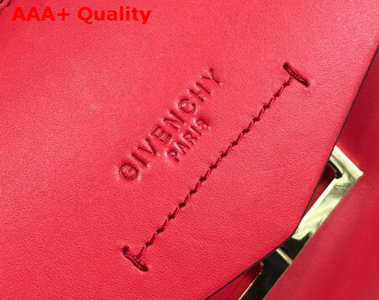 Givenchy Mini Mystic Bag in Soft Red Leather with Double G Magnetic Closure Replica