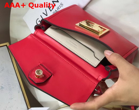 Givenchy Mini Mystic Bag in Soft Red Leather with Double G Magnetic Closure Replica