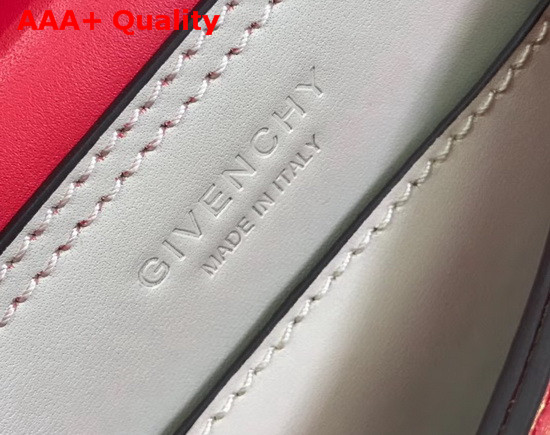 Givenchy Mini Mystic Bag in Soft Red Leather with Double G Magnetic Closure Replica