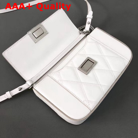 Givenchy Mini Pocket Bag in White Diamond Quilted Leather Replica