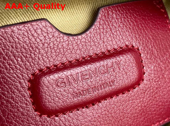 Givenchy Nano Antigona Bag in Dark Red Varnished Leather Replica