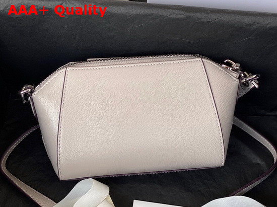 Givenchy Nano Antigona Bag in Light Grey Varnished Leather Replica