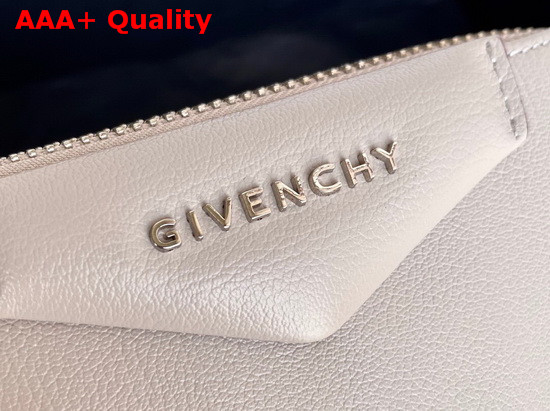 Givenchy Nano Antigona Bag in Light Grey Varnished Leather Replica