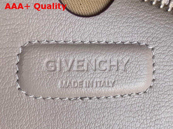 Givenchy Nano Antigona Bag in Light Grey Varnished Leather Replica