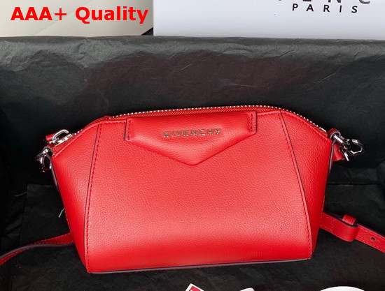 Givenchy Nano Antigona Bag in Red Varnished Leather Replica