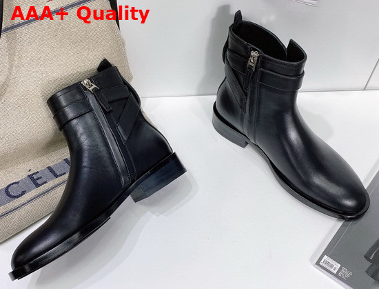 Givenchy Padlock Boots in Black Leather Replica