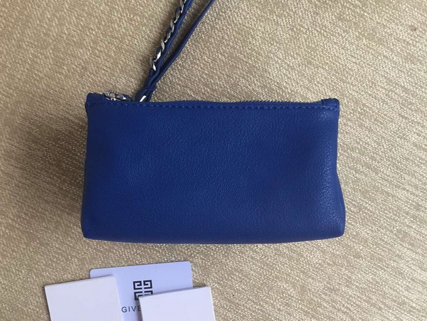 Givenchy Pandora Wristlet Pouch Blue Goatskin for Sale