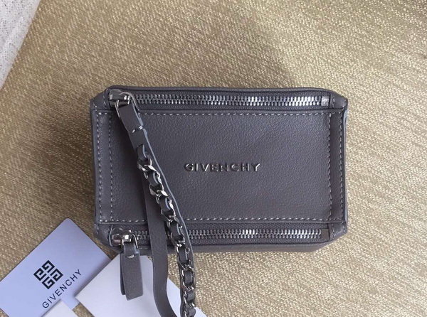 Givenchy Pandora Wristlet Pouch Grey Goatskin for Sale