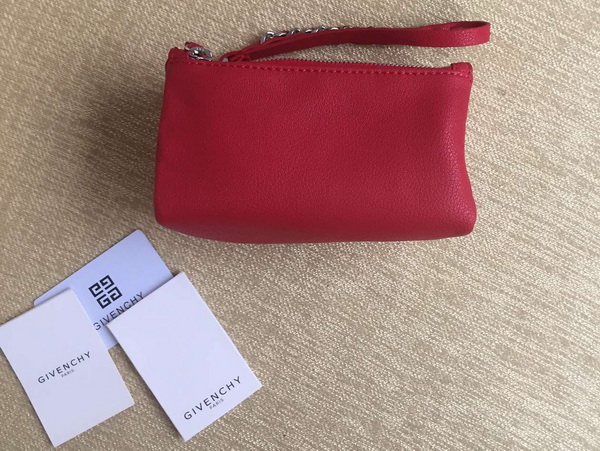 Givenchy Pandora Wristlet Pouch in Red Goatskin for Sale