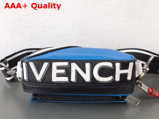 Givenchy Reverse Givenchy Crossbody Bag in Blue and Black Grained Leather Replica