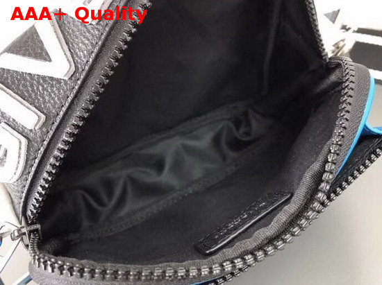 Givenchy Reverse Givenchy Crossbody Bag in Blue and Black Grained Leather Replica