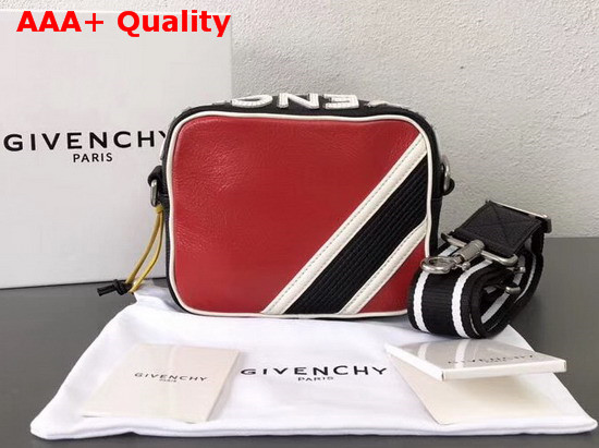 Givenchy Reverse Givenchy Crossbody Bag in Red and Black Grained Leather Replica