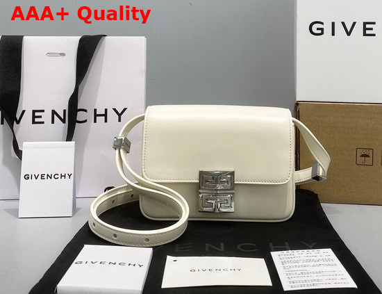 Givenchy Small 4G Bag in Ivory Box Leather Replica