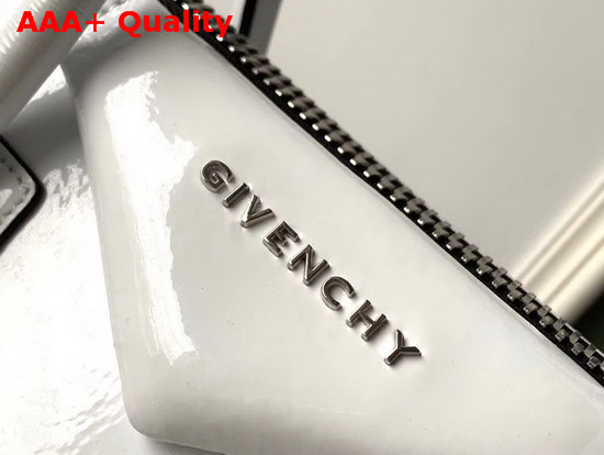 Givenchy Small Antigona Bag in White Patent Leather Replica