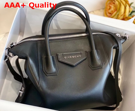 Givenchy Small Antigona Soft Bag in Black Smooth Leather Replica