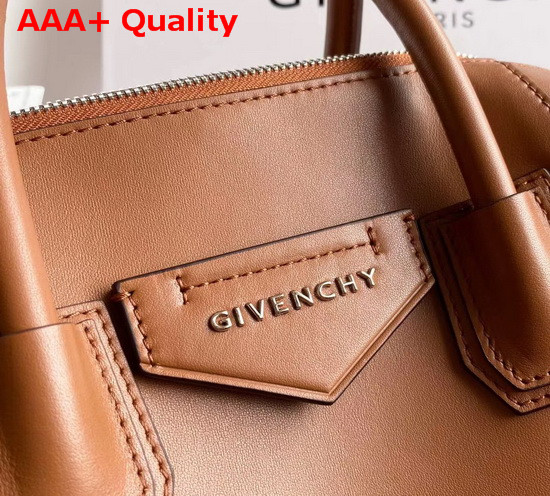 Givenchy Small Antigona Soft Bag in Tan Smooth Leather Replica