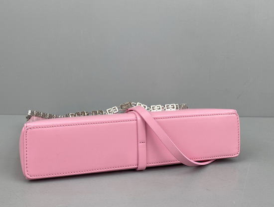 Givenchy Small Cut Out Bag in Box Leather with Chain Pink Replica