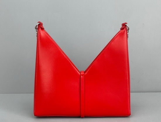 Givenchy Small Cut Out Bag in Box Leather with Chain Red Replica