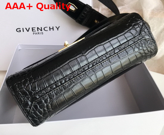 Givenchy Small Eden Bag in Black Crocodile Effect Leather Replica