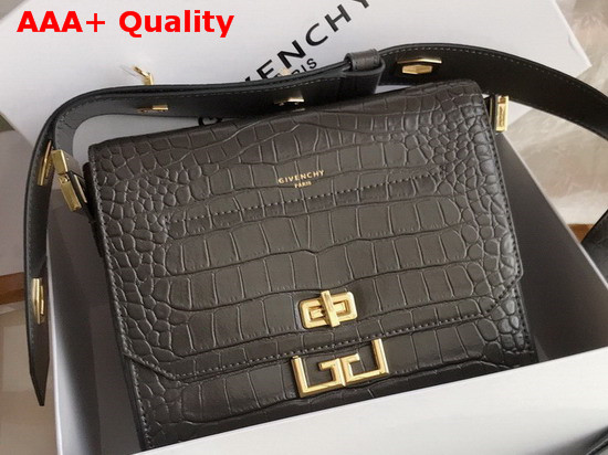 Givenchy Small Eden Bag in Storm Gray Crocodile Effect Leather Replica