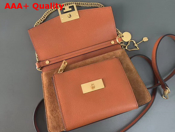 Givenchy Small GV3 Bag in Leather and Suede Chestnut Replica