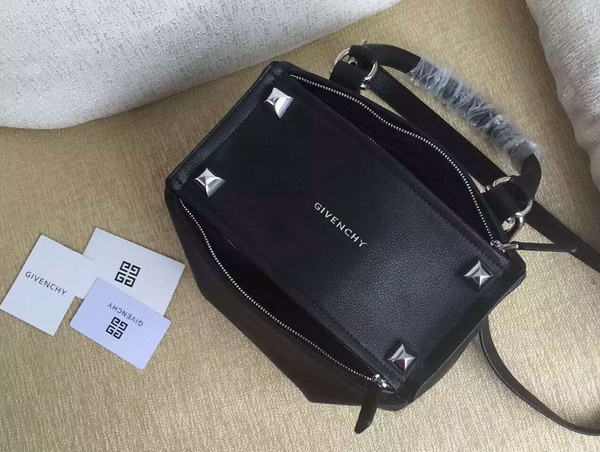 Givenchy Small Pandora Bag in Black Goatskin with Metal Studs for Sale