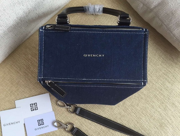 Givenchy Small Pandora Bag in Blue Denim for Sale