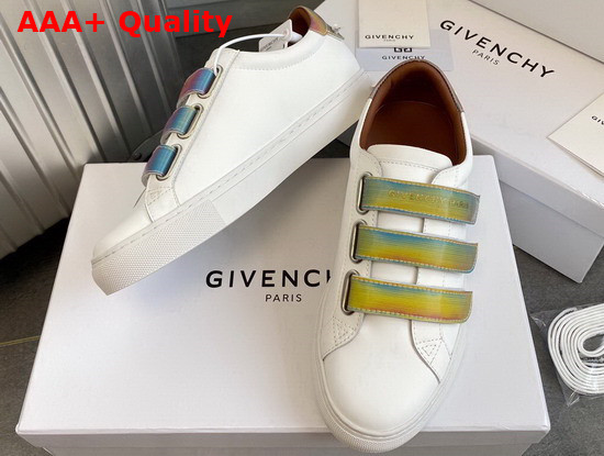 Givenchy Sneakers in Leather with Scratches White Replica