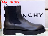 Givenchy Squared Chelsea Boots in Black Box Leather Replica