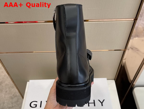 Givenchy Terra Boots in Black Leather with 4G Buckle for Men Replica