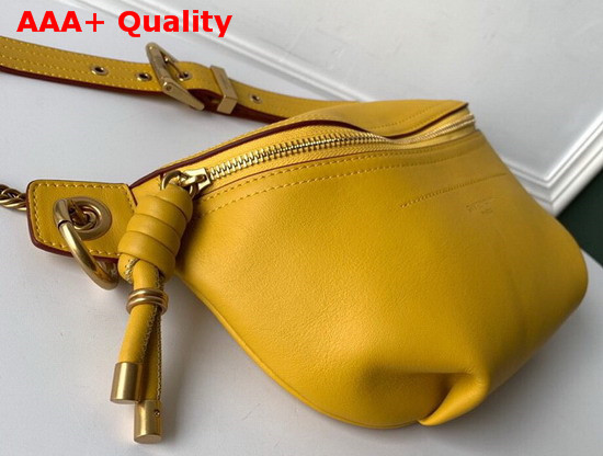 Givenchy Whip Chained Belt Bag in Yellow Smooth Leather Replica