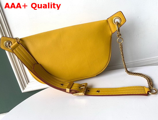 Givenchy Whip Chained Belt Bag in Yellow Smooth Leather Replica