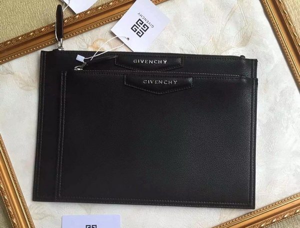 Givenchy Zipped Pouch In Black Real Leather for Sale