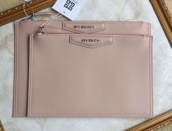 Givenchy Zipped Pouch In Pink Calf Leather for Sale