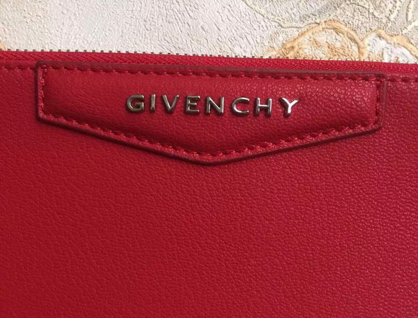 Givenchy Zipped Pouch In Red Leather for Sale