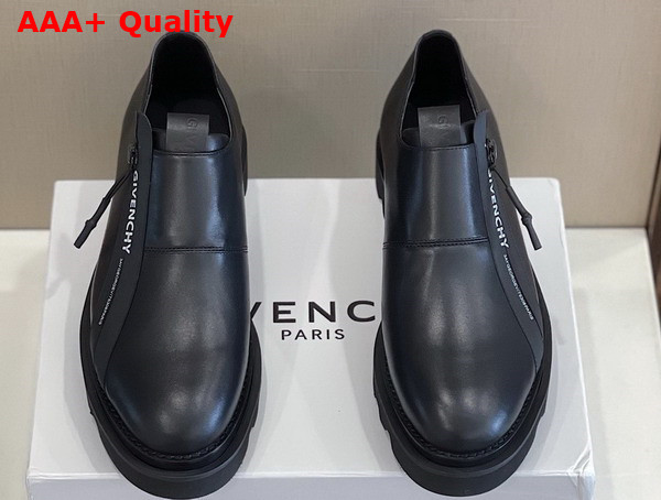 Givenchy Zippy Derbies in Black Leather Replica