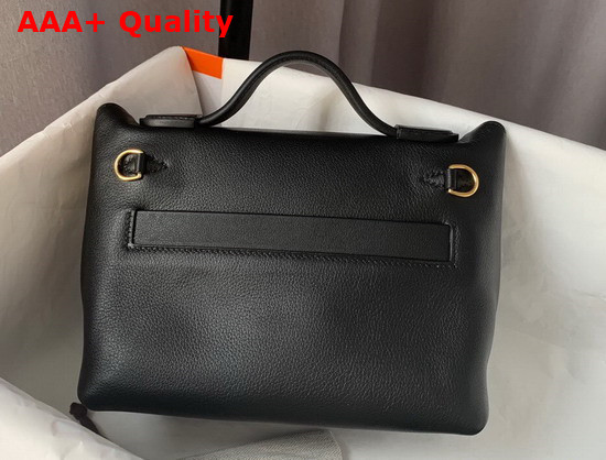 Hermes 24 24 Mini Bag Black Togo and Swift Calfskin Replica