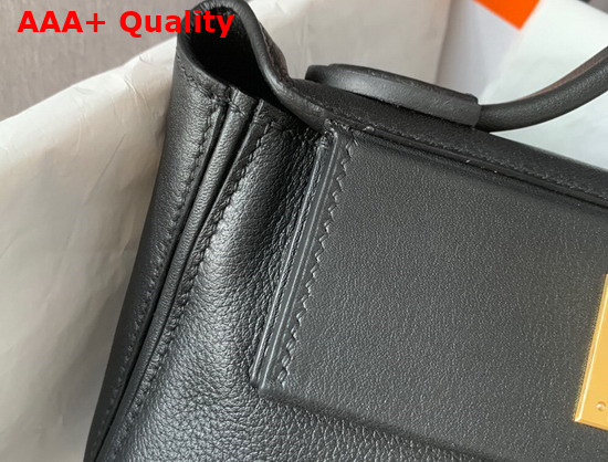 Hermes 24 24 Mini Bag Black Togo and Swift Calfskin Replica