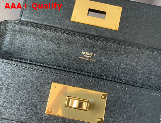 Hermes 24 24 Mini Bag Black Togo and Swift Calfskin Replica