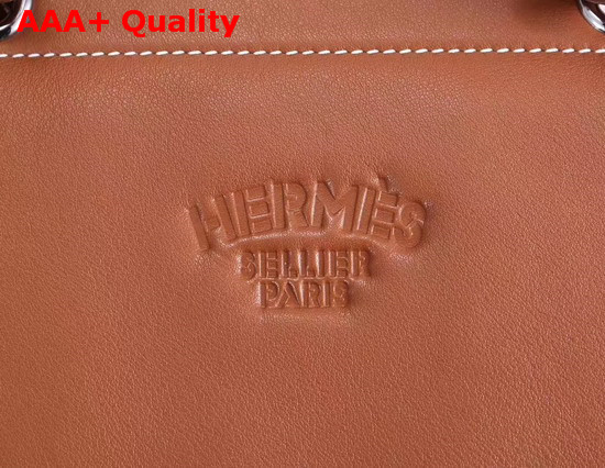 Hermes Aline Mini Bag in Tan Lambskin and Swift Calfskin Replica