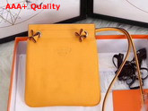 Hermes Aline Mini Bag in Yellow Lambskin and Swift Calfskin Replica