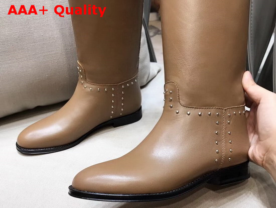 Hermes Bardigiano Boot in Tan Box Calfskin Replica