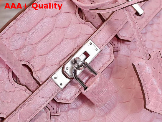 Hermes Birkin 25 Bag Pink Python Replica