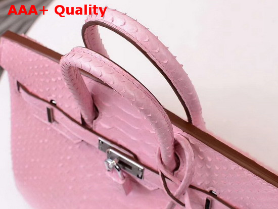 Hermes Birkin 25 Bag Pink Python Replica